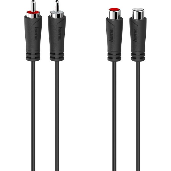 Hama 00205259 cavo audio 1,5 m 2 x RCA Nero