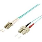 Logilink Glasfaser Patchkabel OM3 50/125Á LC-SC  0,5m türkis