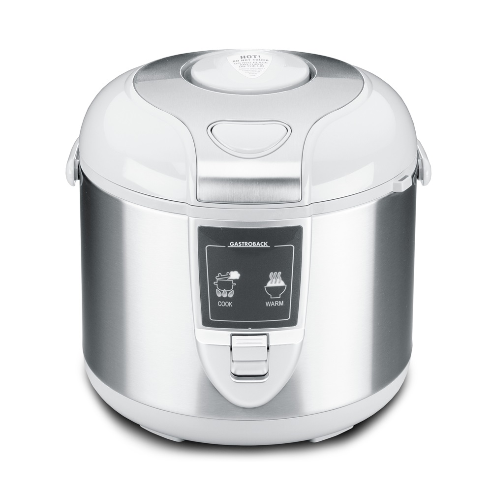 Gastroback Design Pro rizsfőző 5 L 700 W Ezüst, Fehér (42518)