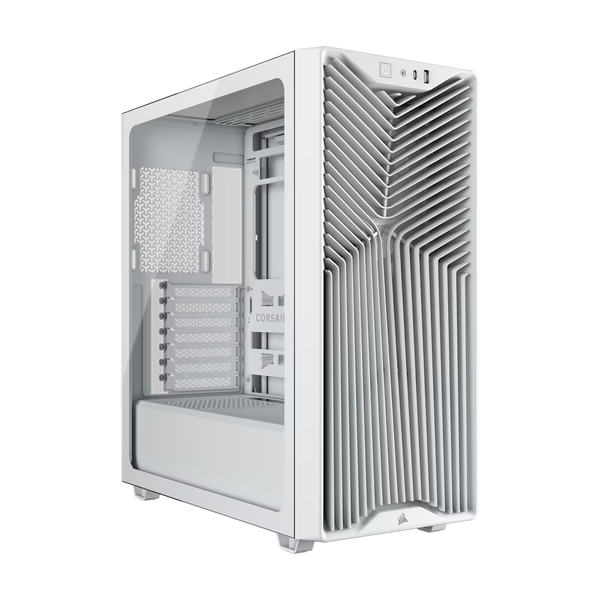 Corsair 3200D RS számítógépház - ATX, edzett üveg, 3db RS120 ventilátor, fehér