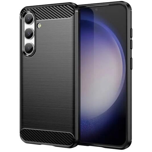Gigapack Samsung Galaxy S24 (SM-S921) szálcsiszolt, karbon mintás tok fekete (GP-150904) (GP-150904)