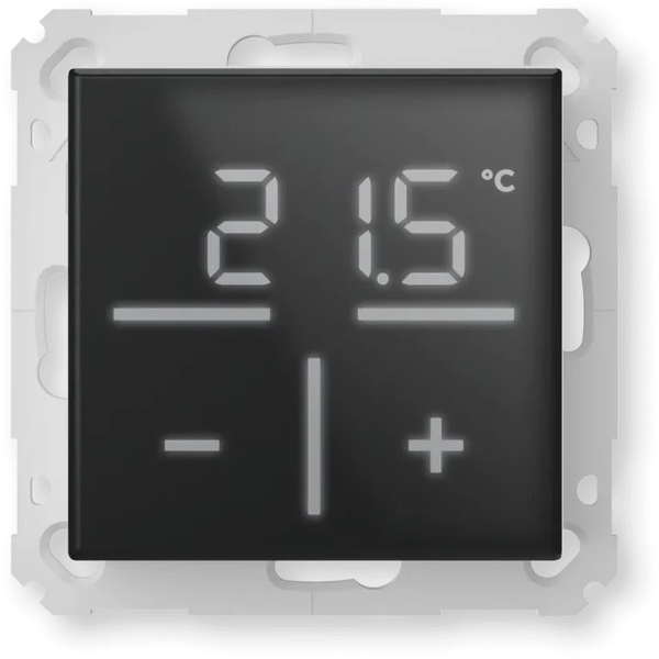 Homematic IP Glas-Wandthermostat, schwarz