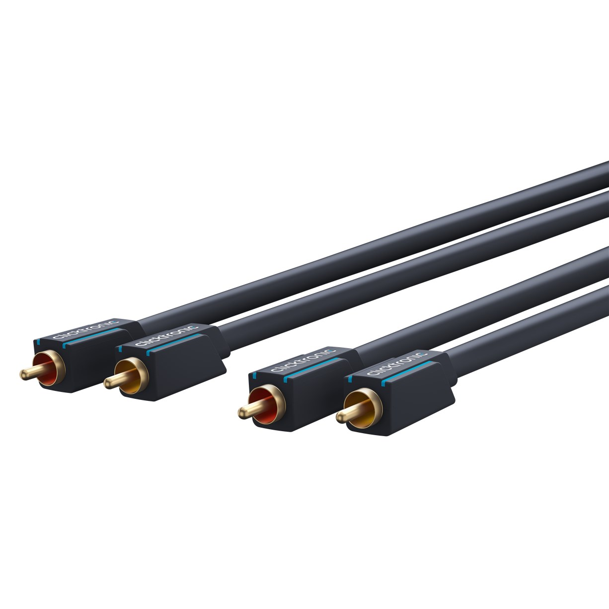 Clicktronic 70383 2x RCA apa - 2x RCA apa Kábel (10m) (70383)