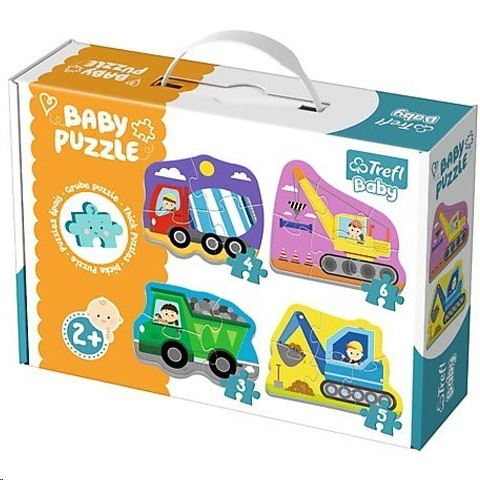 Trefl Munkagépek bébi puzzle szett (36072)