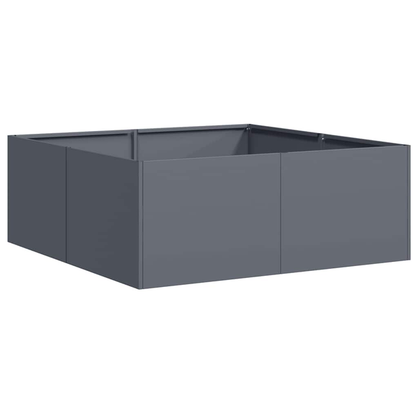 Doniczka Antracyt 80x80x30 cm Stal