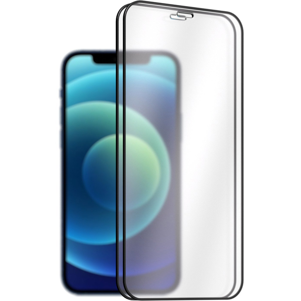 AlzaGuard FullCover Glass iPhone 12 Mini 2.5D üvegfólia - fekete, 2db