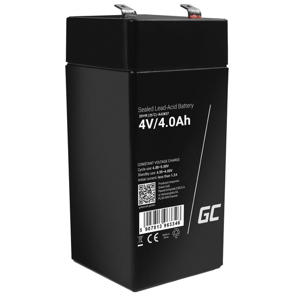 Akumulátor Green Cell AGM37 4Ah 4V