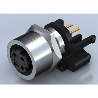 Weidmüller 2424140000 Érzékelő-/működtető összekötő, konfekcionálatlan M12 Alj, beépíthető Pólusszám: 4 10 db (2424140000)