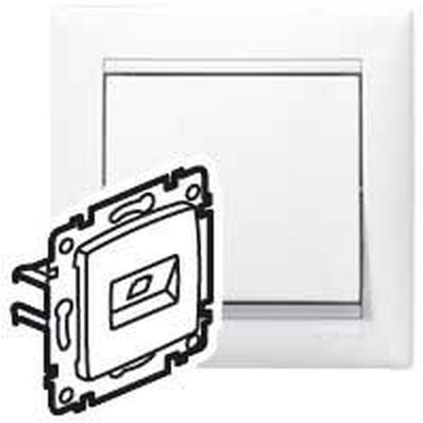 Legrand 774247 Valena körömmel fehér 2xRJ45 LCS2 Cat6 UTP aljzat (774247)