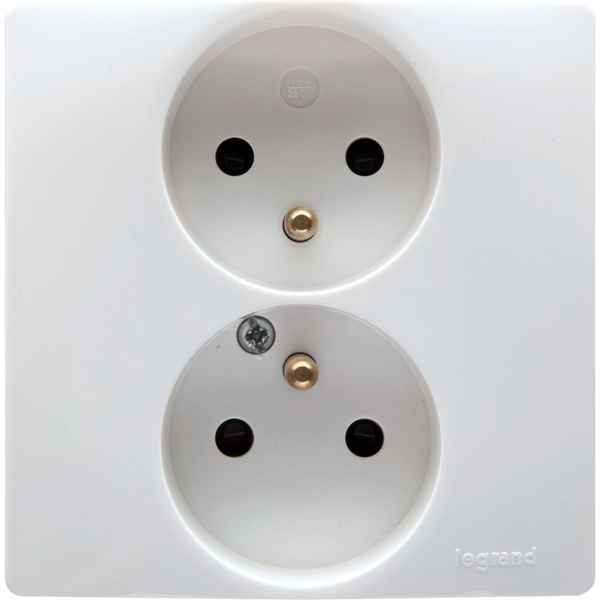 Legrand Gniazdo wtyczkowe z uziemieniem 16A 250V białe - 664541