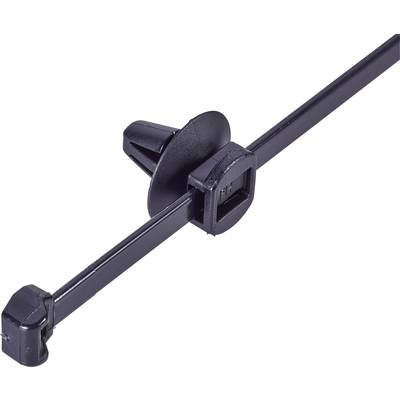 Kábelkötegelő benyomós rögzítővel 200 x 4,6 mm, fekete, 1 db, HellermannTyton 150-37791 T50ROS-SFT6,5 16-3 (150-37791)