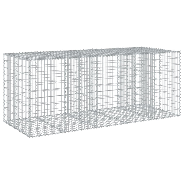  vidaXL vidaXL Kosz gabionowy z pokrywą, 250x100x100 cm, galwanizowane żelazo