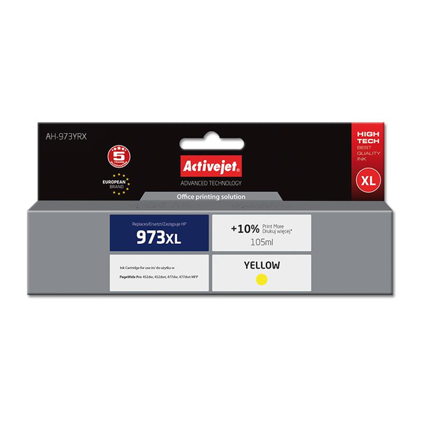Atrament ActiveJet AH-973YRX pre HP žltý (yellow)