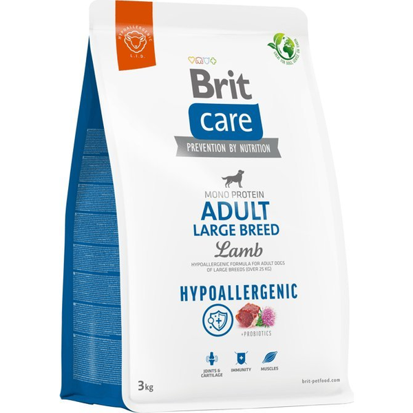 Brit Care Hypoallergenic Adult Large Breed 3 kg Lamb 172221