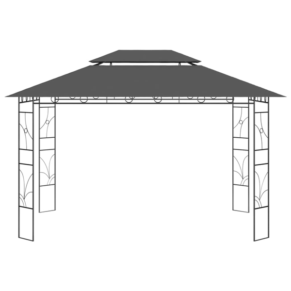 Pavilion, antracit, 4x3x2,7 m, 160 g/m²