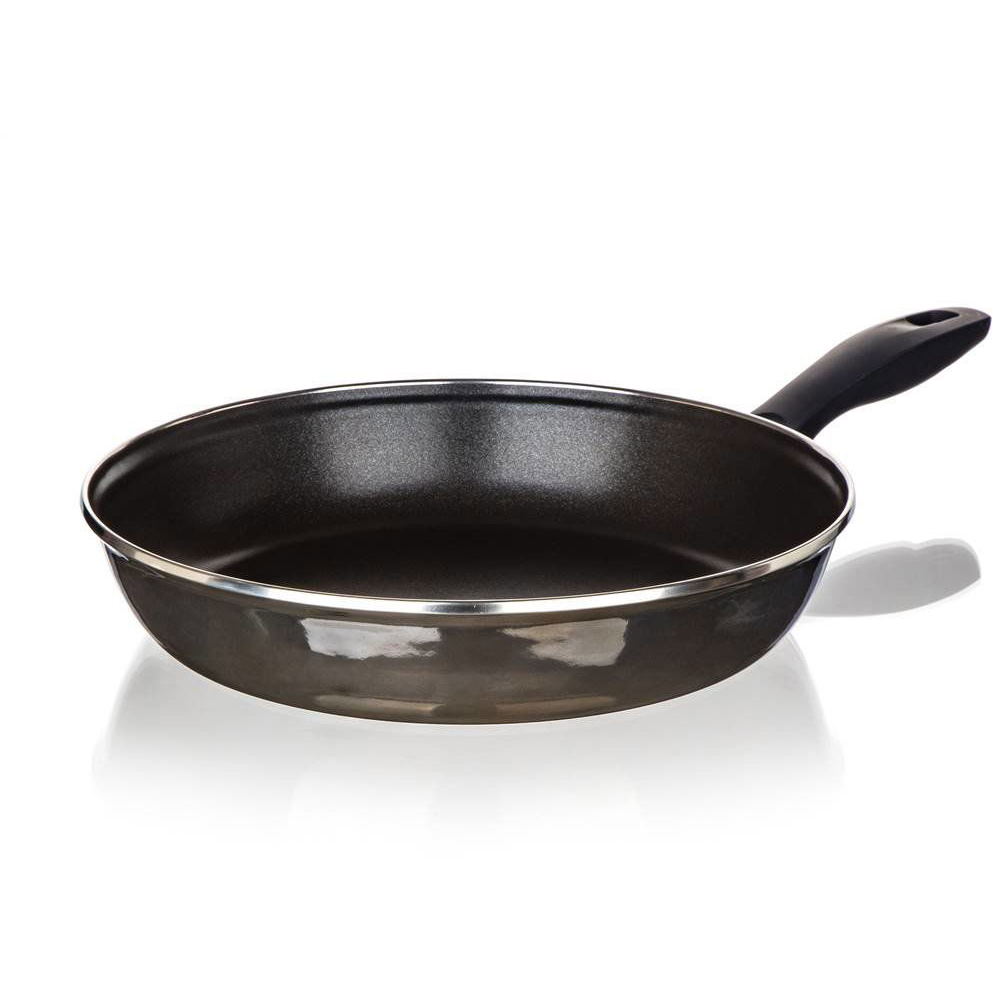 BANQUET METALLIC Black 28 cm-es zománcozott, tapadásmentes felülettel (A26656)