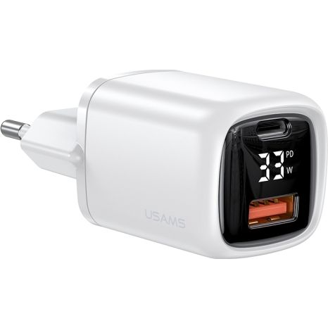 Nabíjačka Usams, USB typ C Usams 1 mA 20 V biela