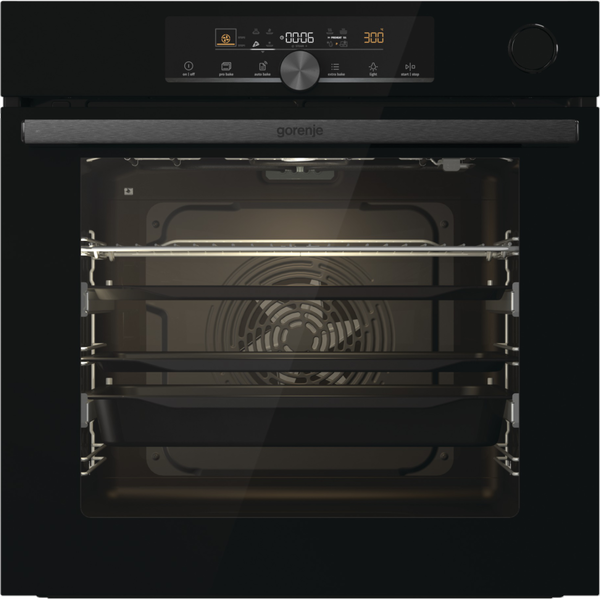 Gorenje BSA6747A04BG Фурна за вграждане, AutoBake, 77L, енергиен клас C, Черна