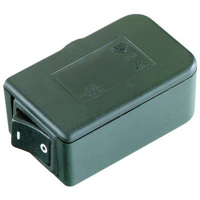 interBär 1 pólusú zsinórkapcsoló, 10 A 250 V/AC, fekete (8016-002.01)