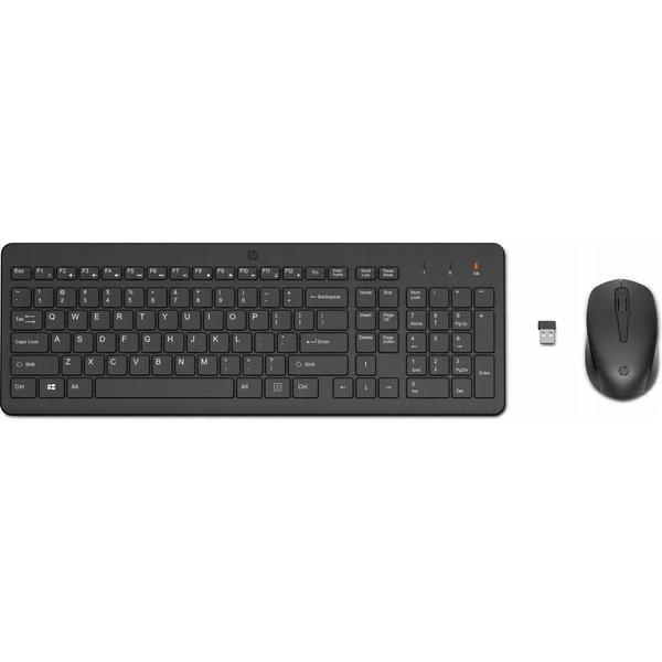 HP 300 Wireless Mouse and Keyboard Combination tastiera Mouse incluso Universale RF Wireless Nero