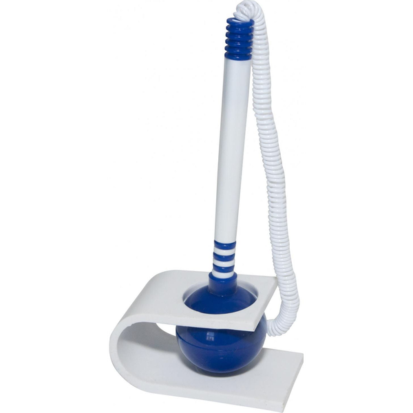  Office Products DŁUGOPIS OFFICE PRODUCTS NA SPRĘŻYNCE STOJĄCY SAMOPRZYLEPNY BIAŁO-NIEBIESKI