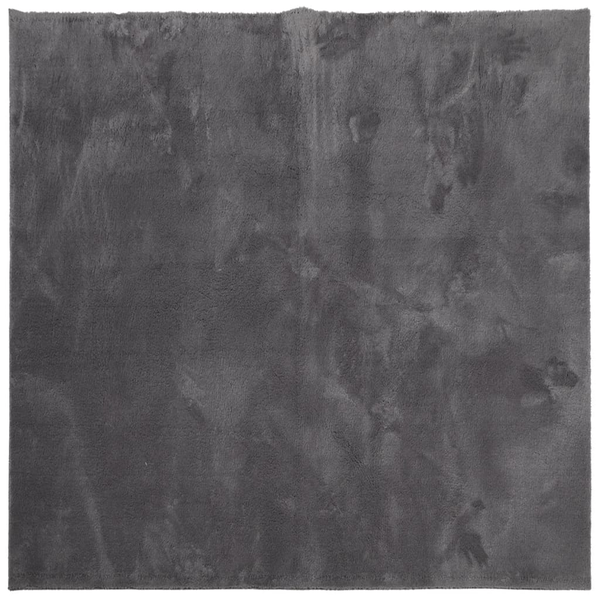 HUARTE antracit rövid szálú puha és mosható szőnyeg 240x240 cm