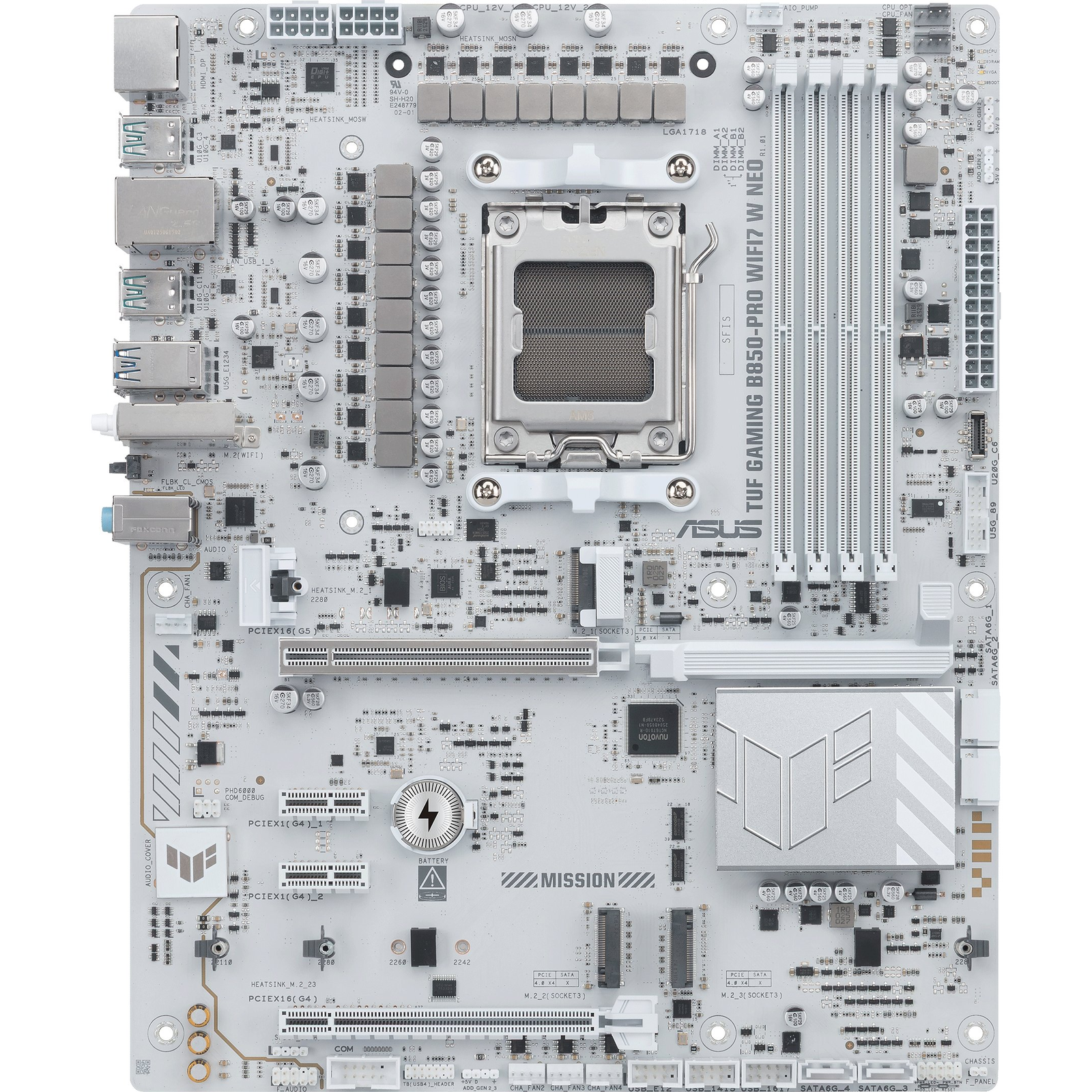 ASUS TUF GAMING B850-PRO WIFI7 W NEO AMD B850 Socket AM5 ATX (90MB1NW0-M0EAY0)