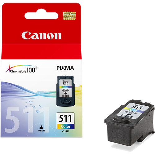 Canon CL-511 Colour cartuccia d'inchiostro 1 pz Originale Ciano, Magenta, Giallo
