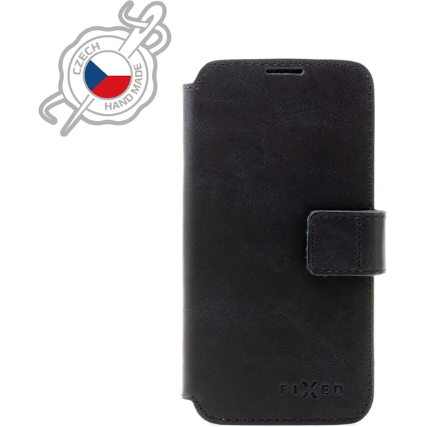 Защитен флип кейс Fixed ProFit, Съвместим със Samsung Galaxy A52 / A52 5G / A52s 5G, Кожен, Черен