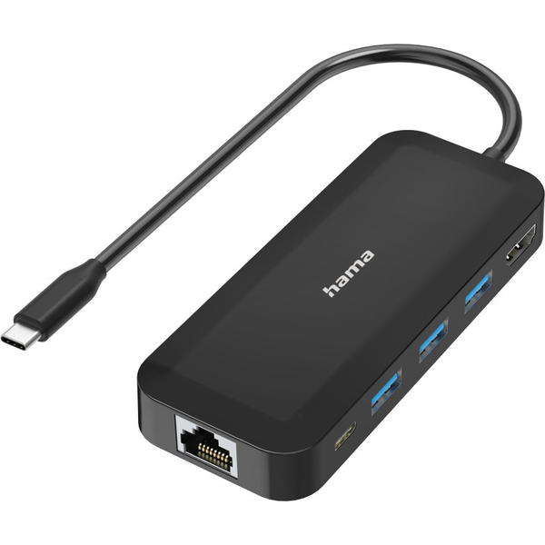 Hama 00300080 Schnittstellen-Hub USB Typ-C 5000 Mbit/s Schwarz