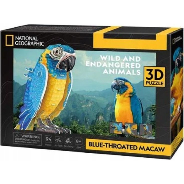  Cubic Fun Puzzle 3D 88 elementów Ara szafirowa