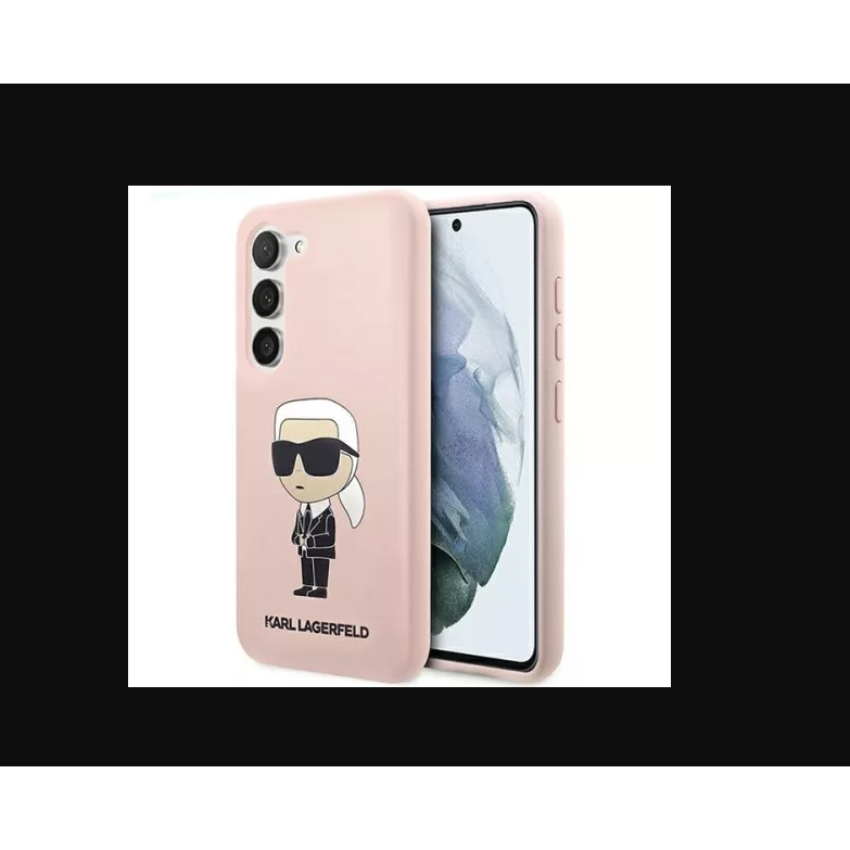 Karl Lagerfeld Samsung Galaxy S23 Hátlapvédő Tok - Rózsaszín (KLHCS23SSNIKBCP)