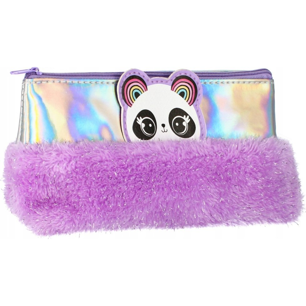 Starpak Szőrmés Holografikus Tolltartó és Neszeszer - Panda (STK PIO553)