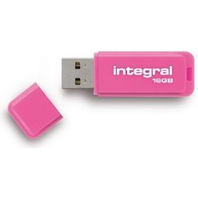 Integral 16GB USB2.0 DRIVE NEON PINK USB flash meghajtó USB A típus 2.0 Rózsaszín