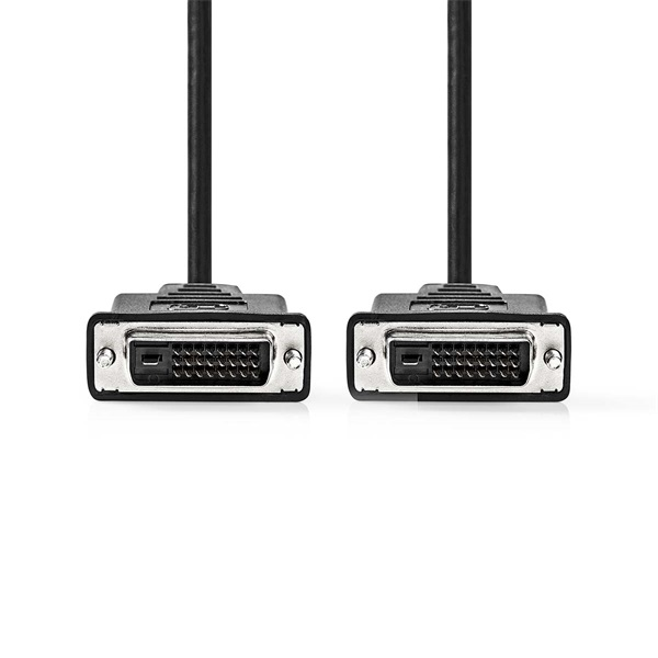 Nedis CCGL32001BK20 DVI-D 24+1p kábel, 2560x1600, hossz 2m (CCGL32001BK20)