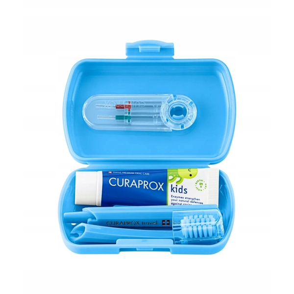 CURAPROX Travel szett KIDs, kék