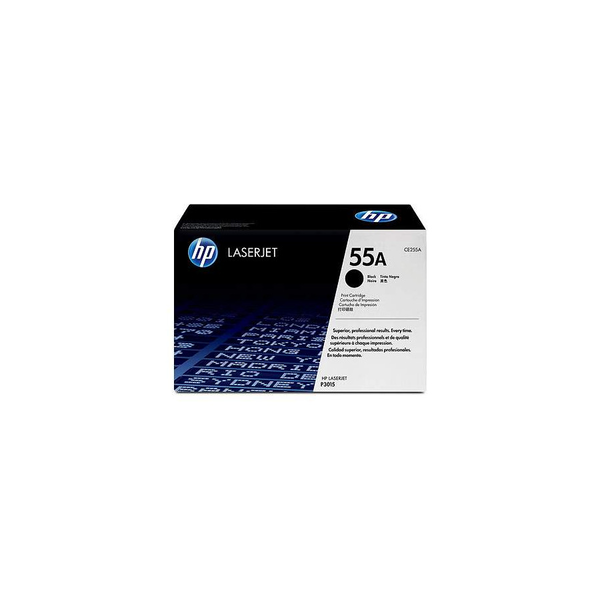 HP 55A Black Original LaserJet Toner Cartridge tonerpatron 1 stk