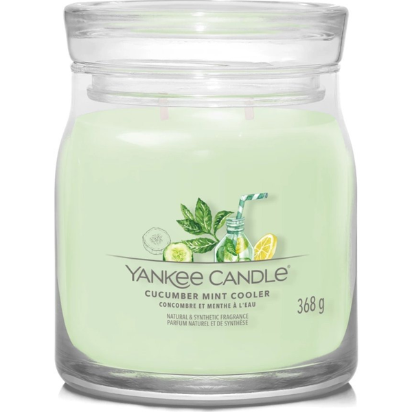 YANKEE CANDLE Signature 2 kanóc Cucumber Mint Cooler 368 g