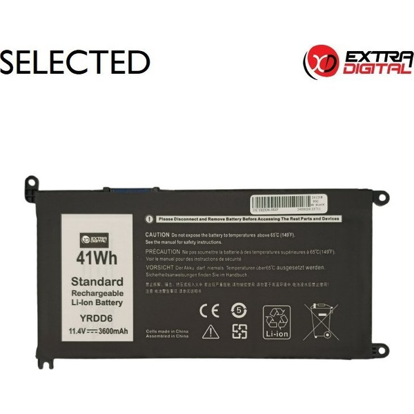 Nešiojamo kompiuterio baterija DELL YRDD6, 3600mAh, Extra Digital Selected