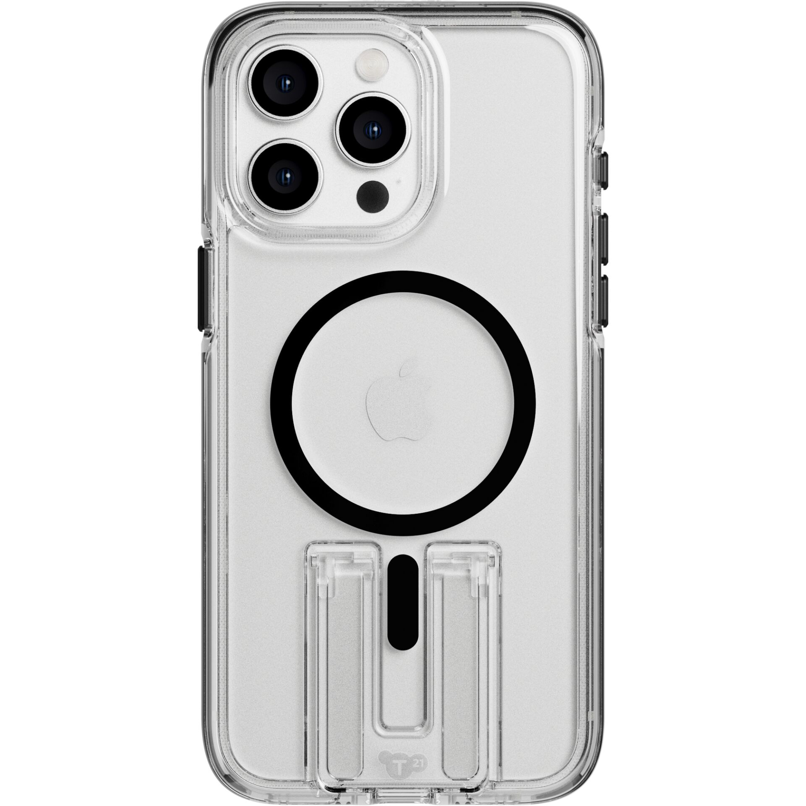 Tech21 EvoCrystal Kick iPhone 15 Pro Max MagSafe Telefon tok - Fekete/Átlátszó (T21-10484)