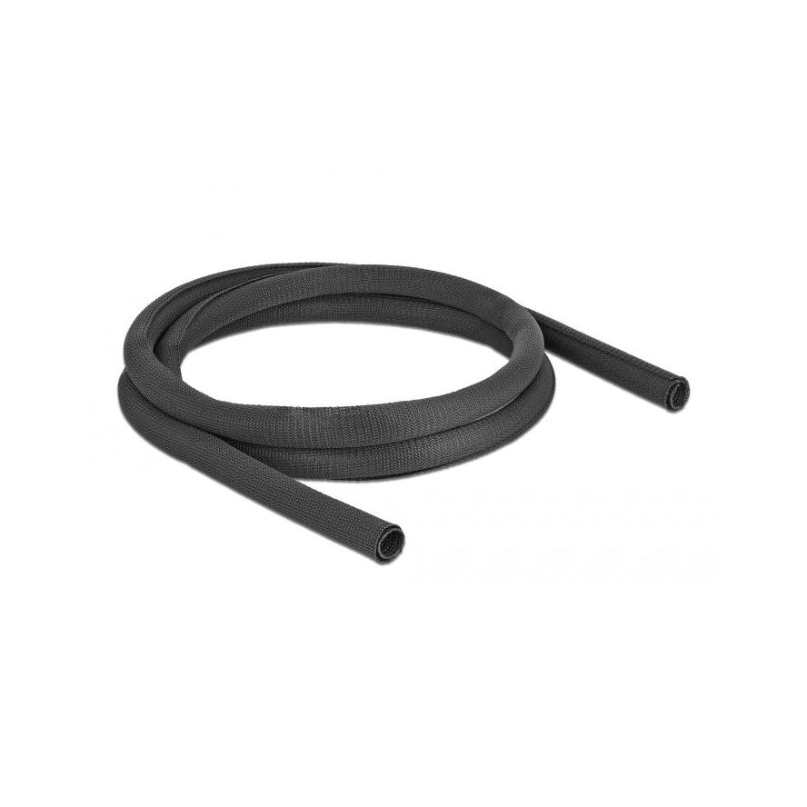 Delock Szőtt önzáródó karmantyú 2 m x 19 mm-es, fekete (19179)