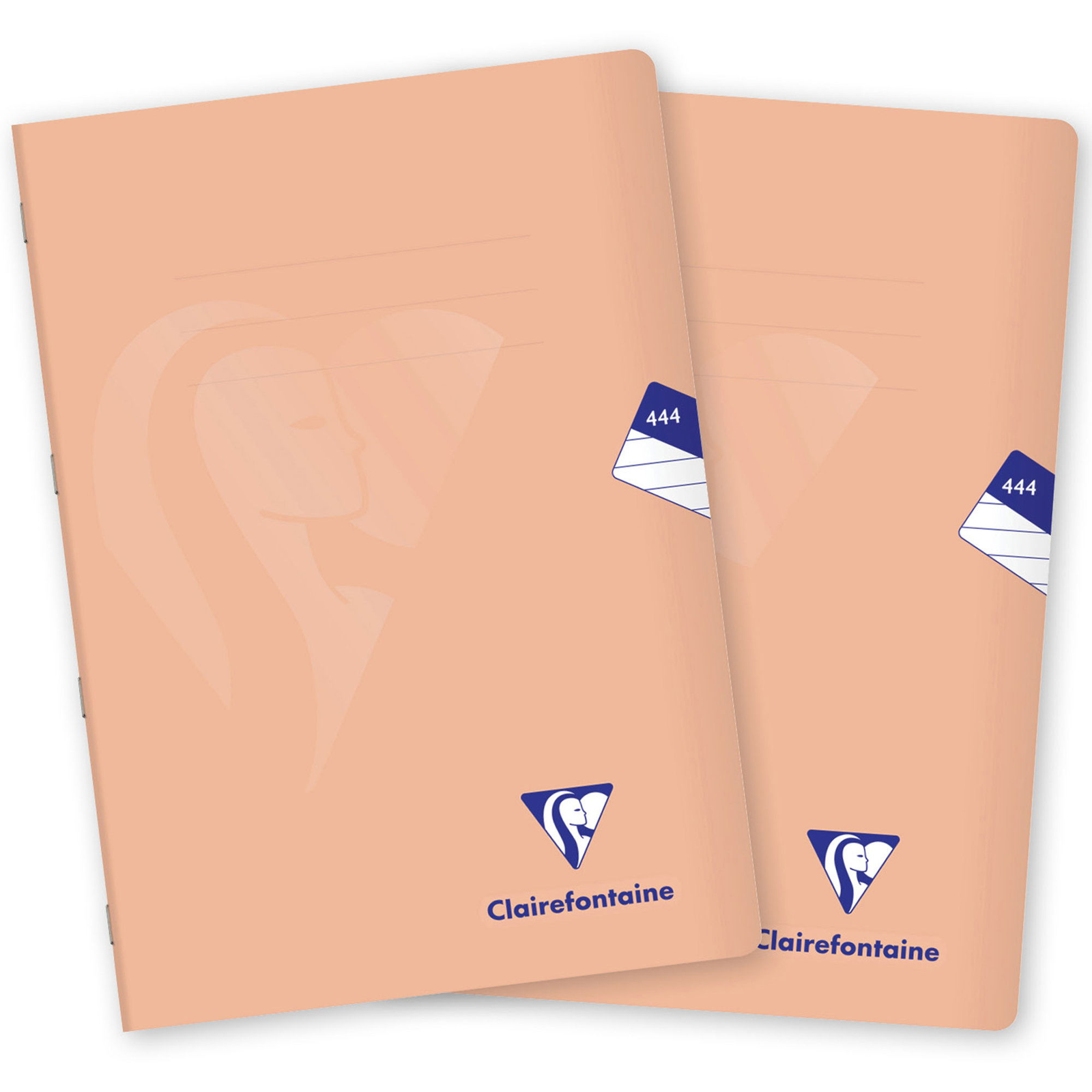 Clairefontaine Mimesys pastel PP, A4 "444" vonalas, 40 lap, korall - 2 db (1444-79-PP-PAS)