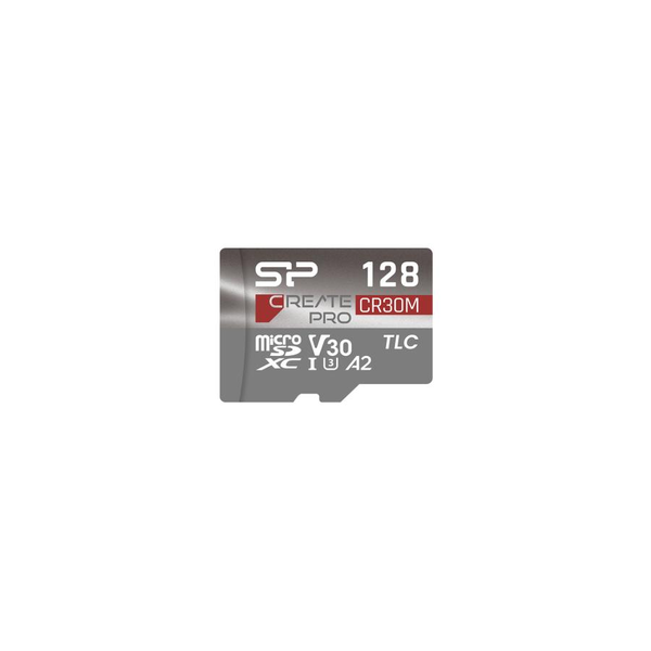 Silicon Power MicroSD Card 128GB UHS-1 CreatePro CR30M CL.10