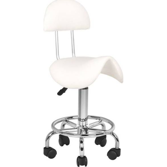  Activeshop Taboret kosmetyczny 6001 biały universal
