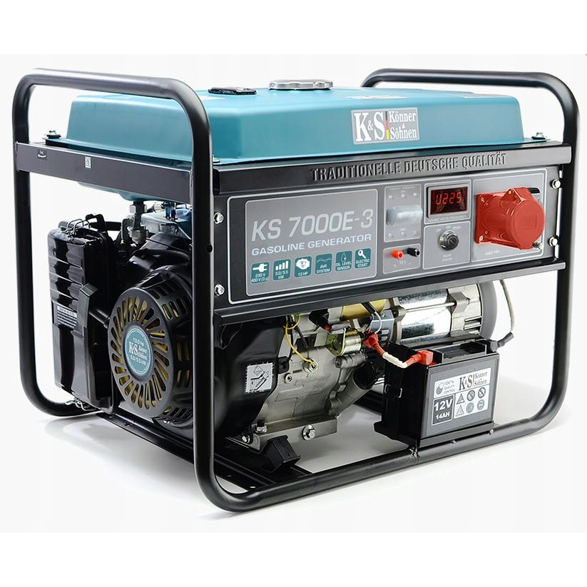 Hordozható egyfázisú áramfejlesztő Könner & Söhnen 5500 W benzin (KS7000E-3)