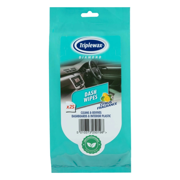 CarPlan - Triplewax Műszerfal Ápoló Kendő Citrom Illat 25db (06TDW125)