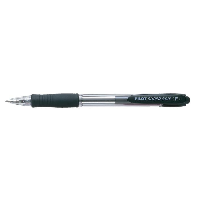 Pilot Super Grip Nyomógombos golyóstoll 0,27 mm / Fekete (BPGP-10R-F-B)