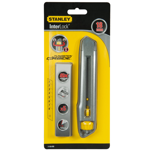 STANLEY 7-10-018 Vágóegységes 18 mm-es keményfém pengék 1 db