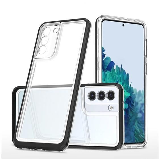 Gigapack Samsung Galaxy S23 (SM-S911) akril hátlapos tok fekete kerettel (GP-141546) (GP-141546)