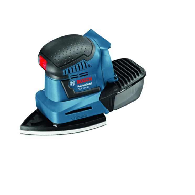 Bosch GSS 18V-10 Professional Akkumulátoros rezgőcsiszoló (akku és töltő nélkül) (06019D0200)